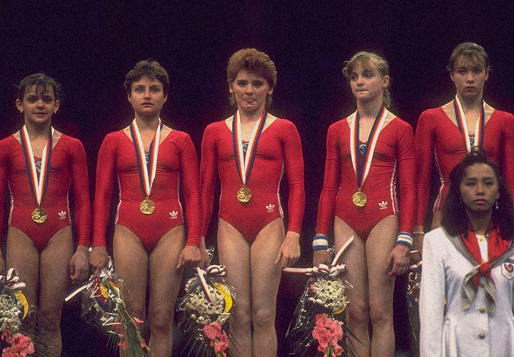 Советская команда гимнасток, конец 1980-х