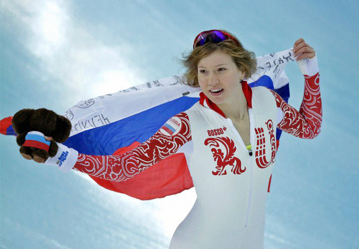 Ольга Фаткулина в форме Bosco на Олимпиаде 2014 в Сочи