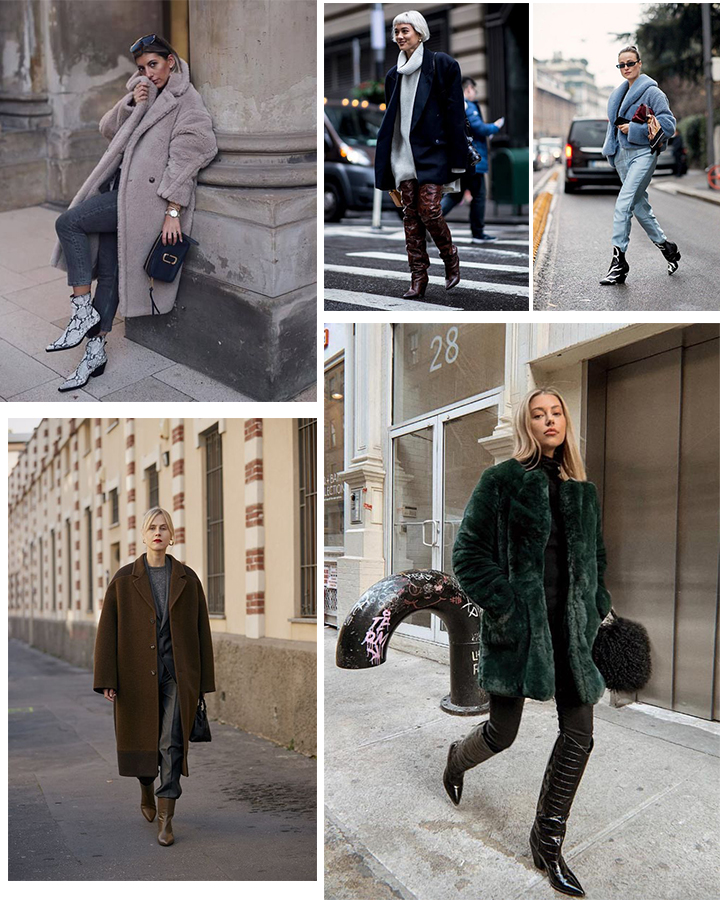 Модная женская обувь зима 2019-2020. С чем носить казаки: фото образов.