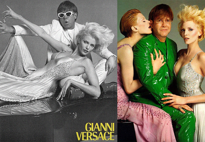 Элтон Джон в рекламной кампании Versace