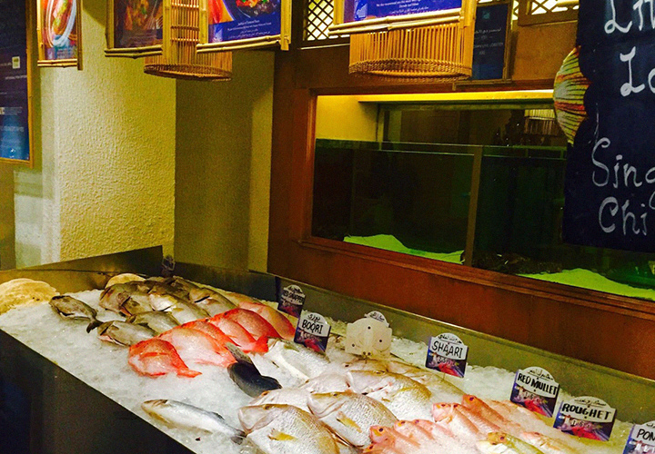 Ресторан Fish Market в отеле Raddison Blu, Дубай