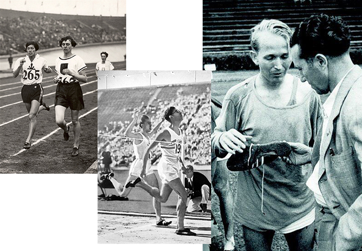На Олимпиадах 1928 и 1932 некоторые спортсмены выбрали обувь фабрики Дасслеров