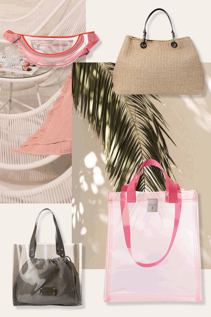 Пляжные сумки 2020: рафия, солома, неопрен, пластик, текстиль